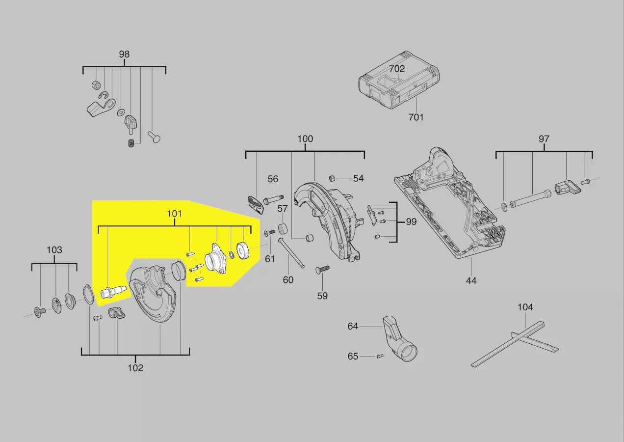 transmission scie circulaire réf. 4931506303 Milwaukee